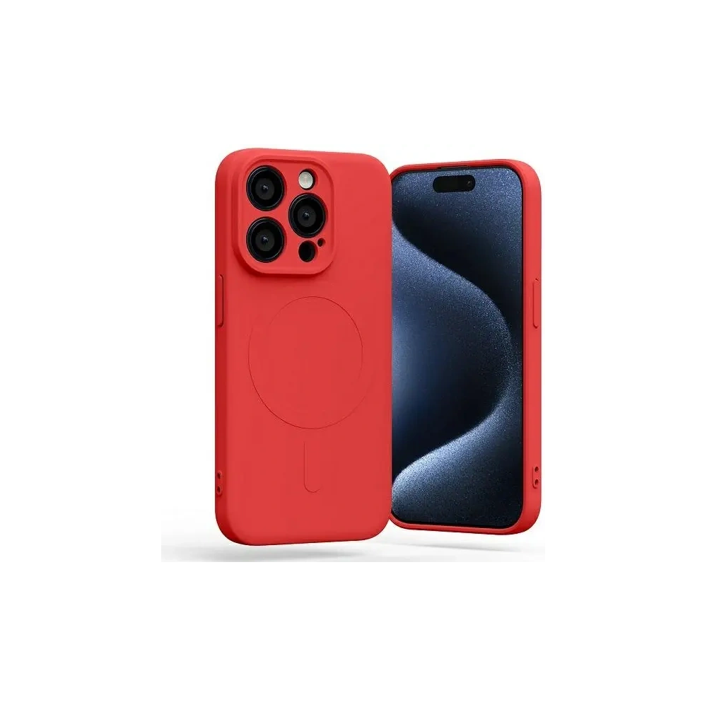 Hurtownia GSM - Mercury MagSafe Fél-Szilikon Tok Apple iPhone 15 Pro piros - MCR201 - {ean13} - Hurt