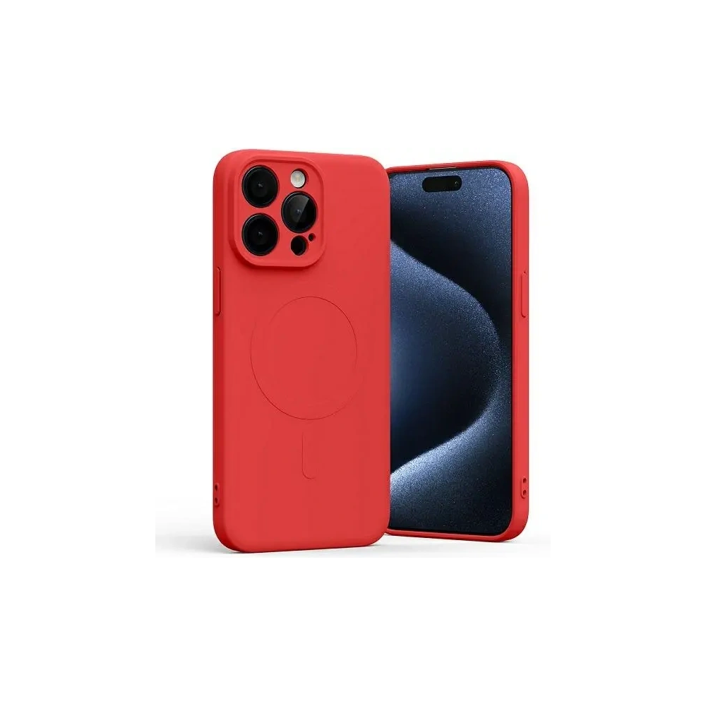 Hurtownia GSM - Mercury MagSafe Fél-szilikon Tok Apple iPhone 15 Pro Max piros - MCR208 - {ean13} - Hurt