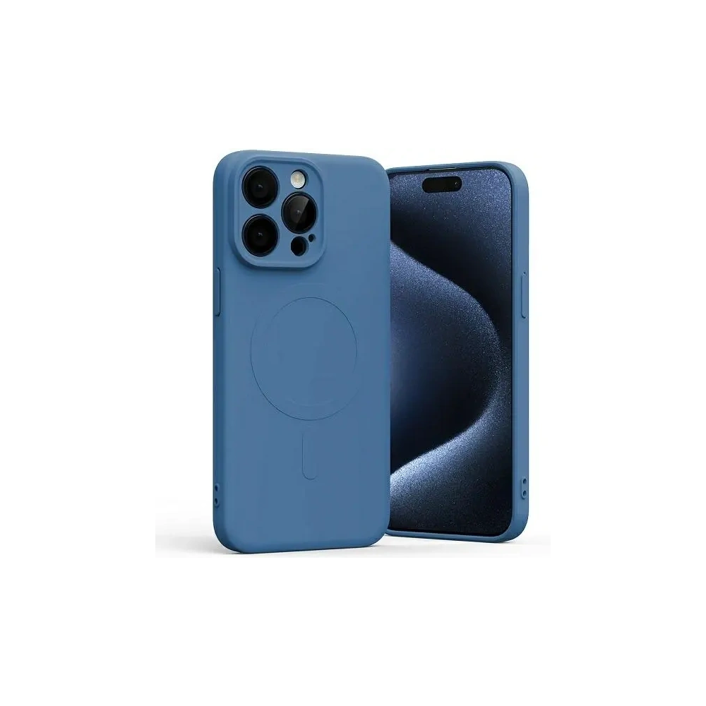 Hurtownia GSM - Mercury MagSafe Fél-szilikon Tok Apple iPhone 15 Pro Max kék - MCR210 - {ean13} - Hurt