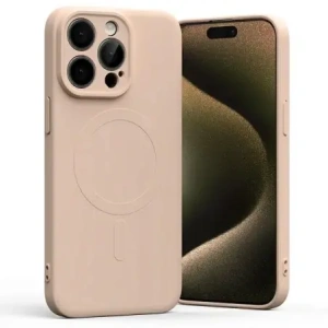 Hurtownia GSM - Carcasă Semi-Siliconică Mercury MagSafe pentru Apple iPhone 15 Pro Max roz nisipos - MCR211 - {ean13} - Hurt
