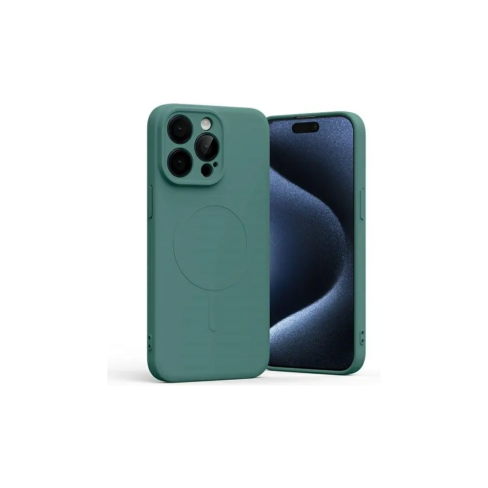 Hurtownia GSM - Mercury MagSafe Fél-szilikon Tok Apple iPhone 15 Pro Max zöld - MCR212 - {ean13} - Hurt