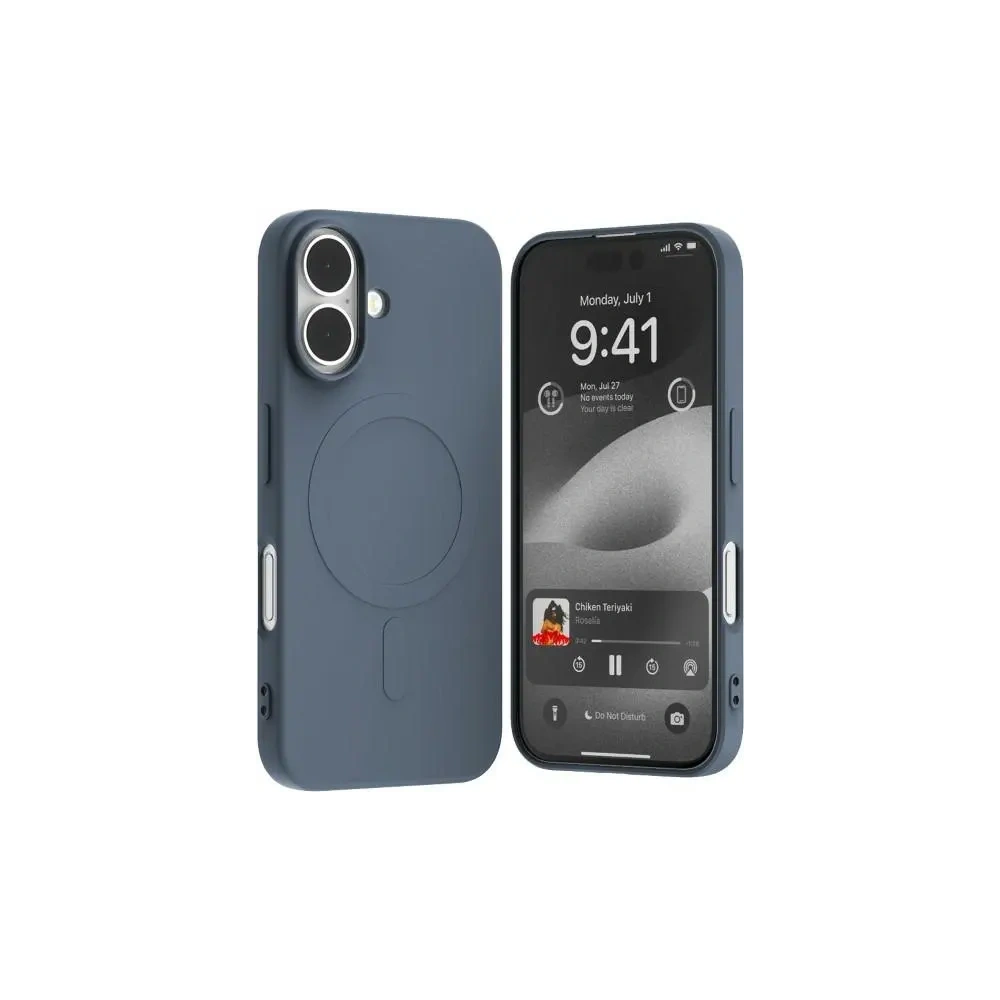 Hurtownia GSM - Mercury MagSafe Fél-szilikon Tok Apple iPhone 16 sötétkék - MCR213 - {ean13} - Hurt
