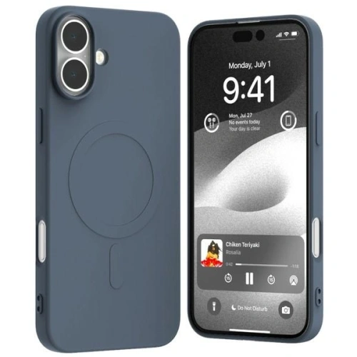 Etui Mercury MagSafe Semi-Silicone do Apple iPhone 16 Plus granatowy