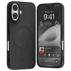 Hurtownia GSM - Carcasă semi-siliconică Mercury MagSafe pentru Apple iPhone 16, neagră - MCR217 - {ean13} - Hurt
