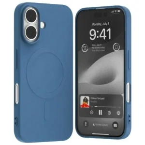 Hurtownia GSM - Carcasă semi-siliconică Mercury MagSafe pentru Apple iPhone 16, albastră - MCR222 - {ean13} - Hurt