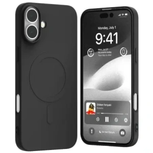 Wholesale Mercury MagSafe Semi-Silicone Case Apple iPhone 16 Plus black - MCR225 - {ean13} - Hurt