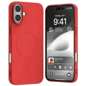 Wholesale Mercury MagSafe Semi-Silicone Case Apple iPhone 16 Plus red - MCR226 - {ean13} - Hurt