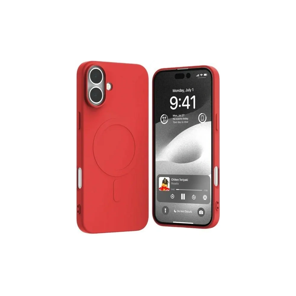 Wholesale Mercury MagSafe Semi-Silicone Case Apple iPhone 16 Plus red - MCR226 - {ean13} - Hurt