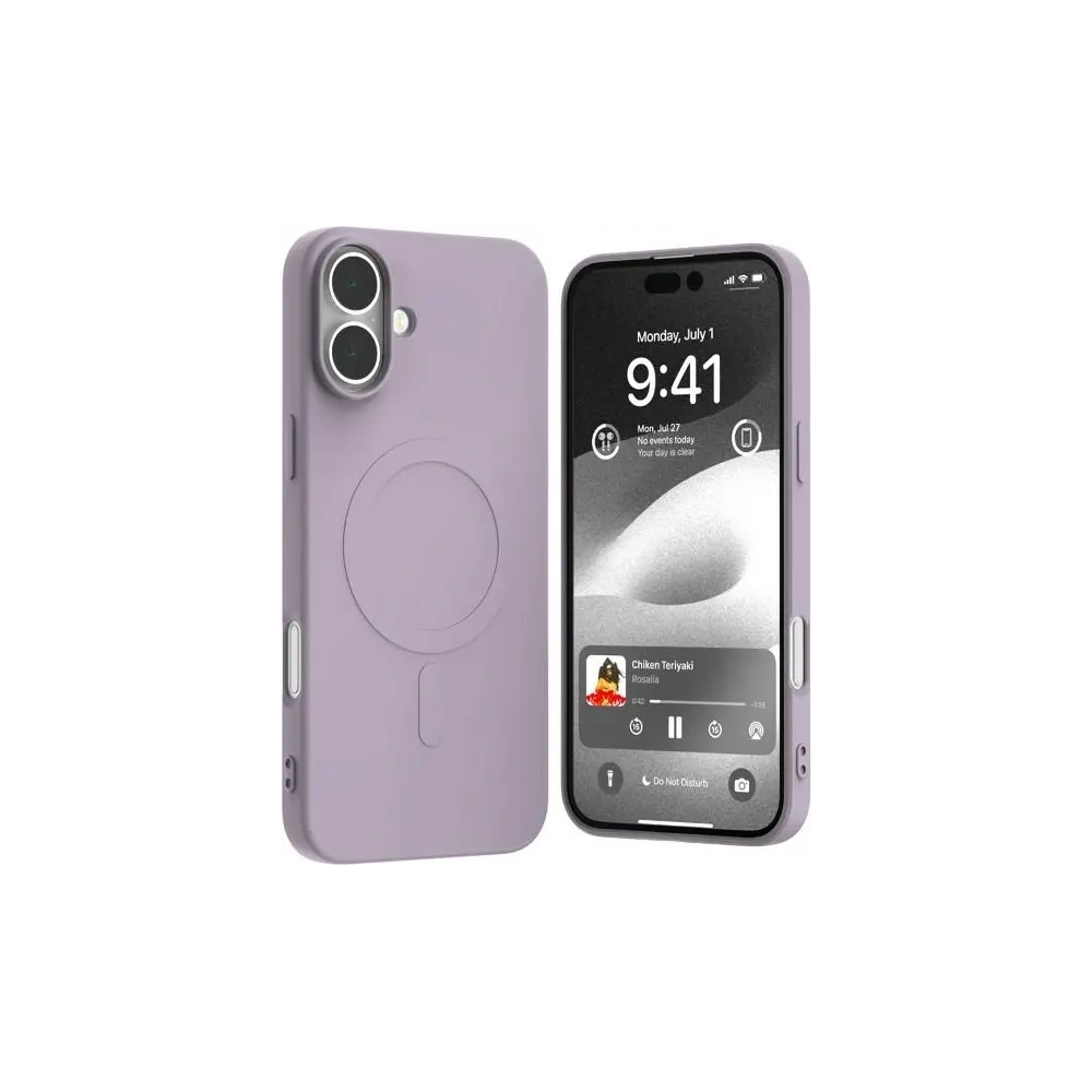 Wholesale Mercury MagSafe Semi-Silicone Case Apple iPhone 16 Plus lilac purple - MCR229 - {ean13} - Hurt