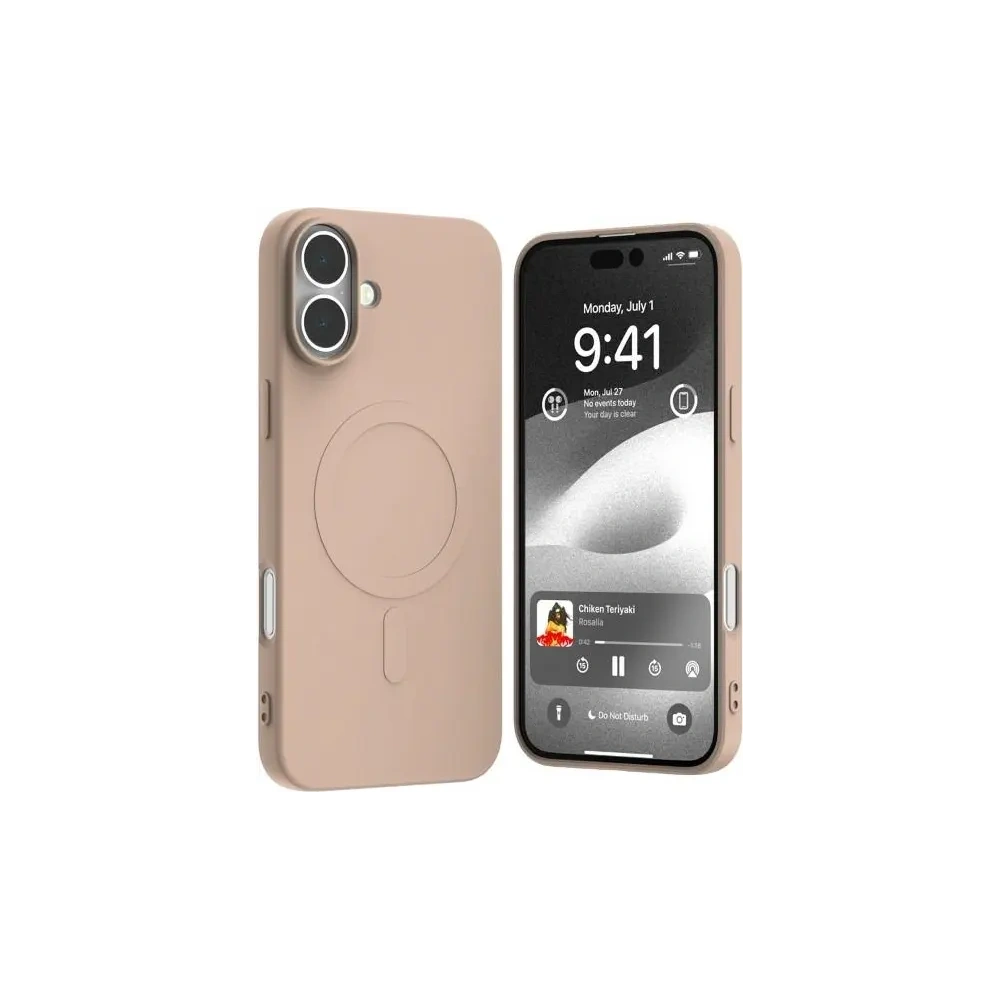 Wholesale Mercury MagSafe Semi-Silicone Case Apple iPhone 16 Plus pink sandy - MCR231 - {ean13} - Hurt