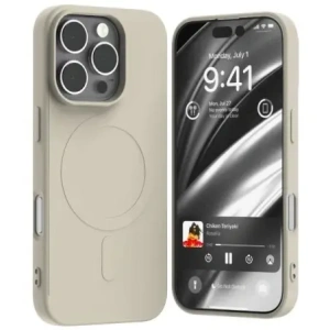 Wholesale Mercury MagSafe Semi-Silicone Case Apple iPhone 16 Pro stone - MCR235 - {ean13} - Hurt