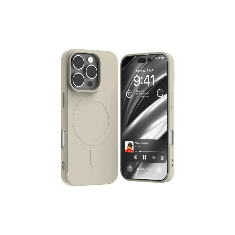 Hurtownia GSM - Mercury MagSafe Fél-Szilikon Tok Apple iPhone 16 Pro kő színben - MCR235 - {ean13} - Hurt