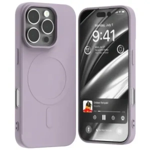 Wholesale Mercury MagSafe Semi-Silicone Case Apple iPhone 16 Pro lilac purple - MCR237 - {ean13} - Hurt