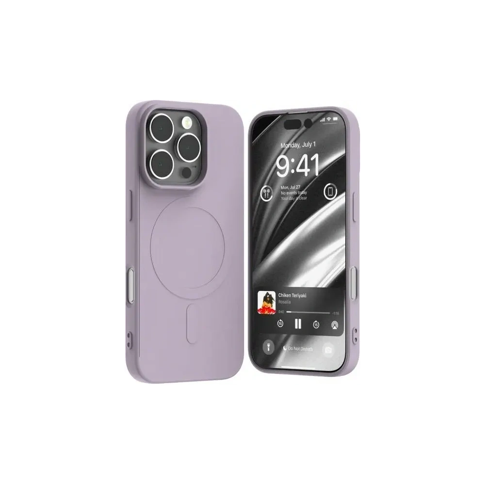 Wholesale Mercury MagSafe Semi-Silicone Case Apple iPhone 16 Pro lilac purple - MCR237 - {ean13} - Hurt