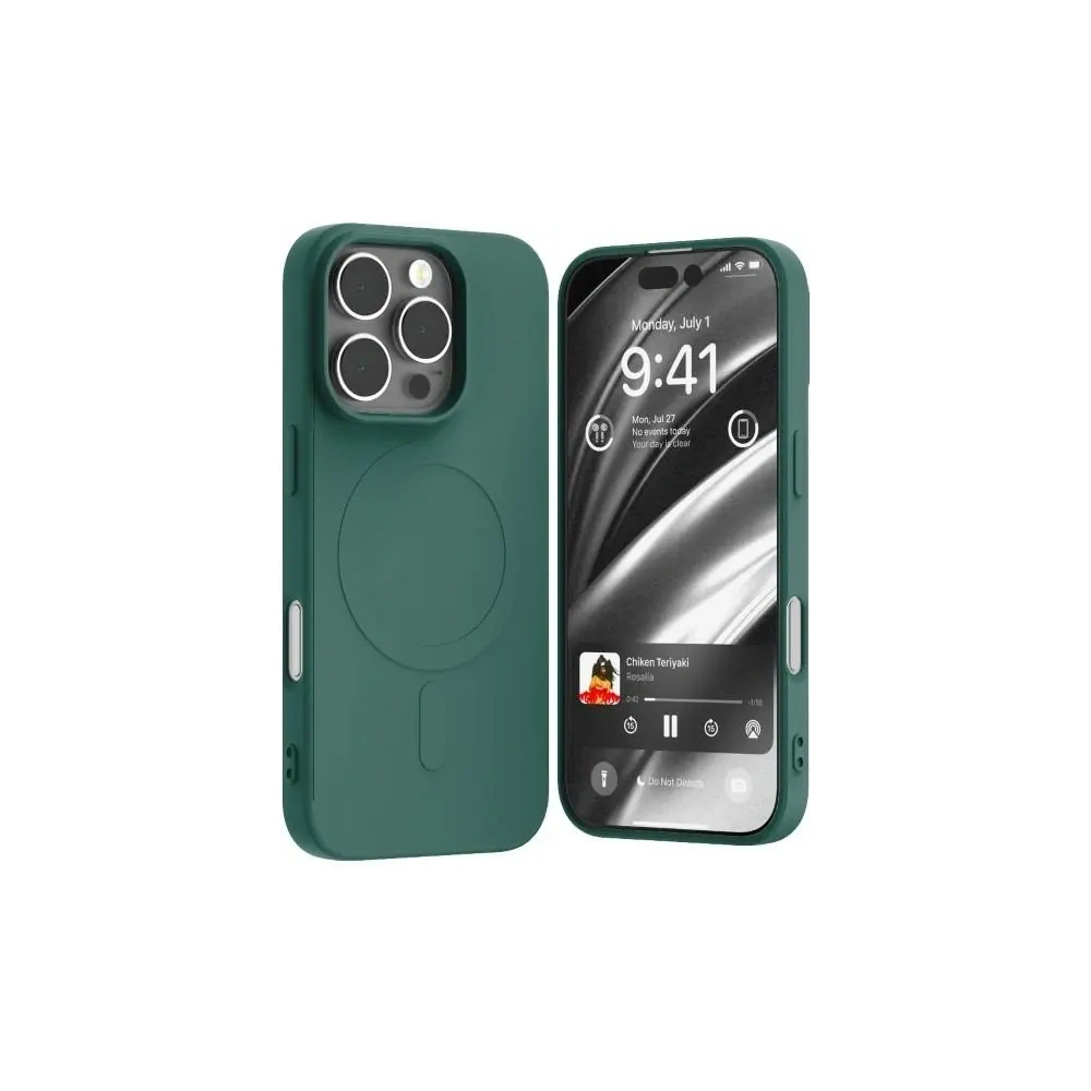 Wholesale Mercury MagSafe Semi-Silicone Case Apple iPhone 16 Pro green - MCR240 - {ean13} - Hurt