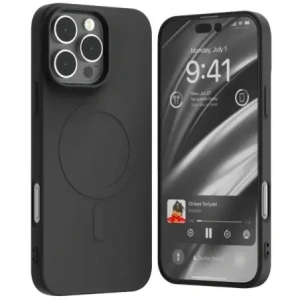 Wholesale Mercury MagSafe Semi-Silicone Case Apple iPhone 16 Pro Max black - MCR241 - {ean13} - Hurt