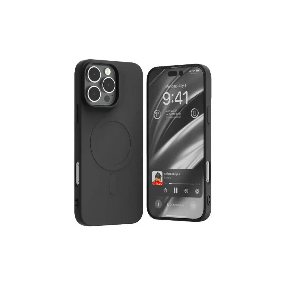 Wholesale Mercury MagSafe Semi-Silicone Case Apple iPhone 16 Pro Max black - MCR241 - {ean13} - Hurt