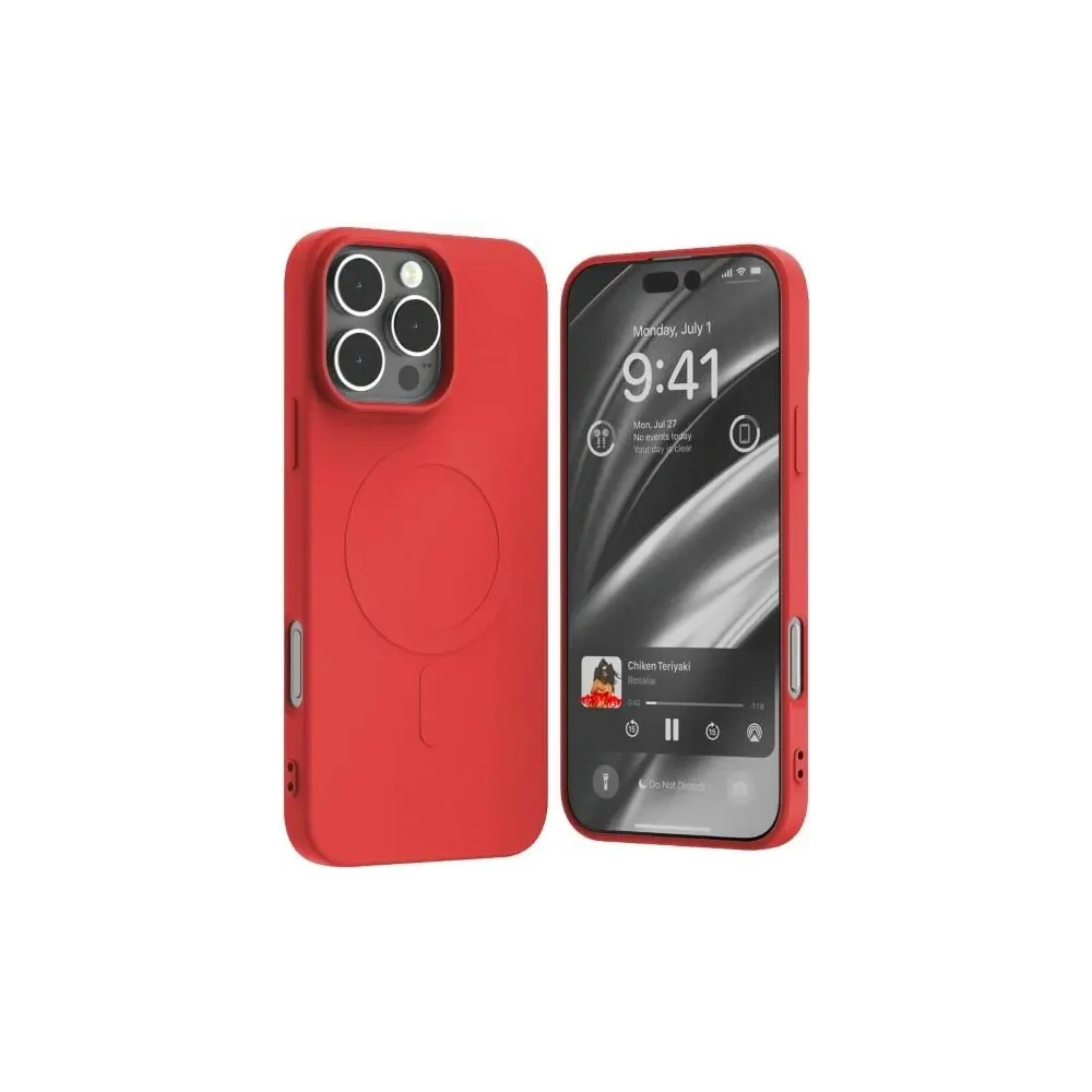 Hurtownia GSM - Mercury MagSafe Fél-Szilikon Tok Apple iPhone 16 Pro Max piros - MCR242 - {ean13} - Hurt