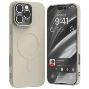 Wholesale Mercury MagSafe Semi-Silicone Case Apple iPhone 16 Pro Max stone - MCR243 - {ean13} - Hurt