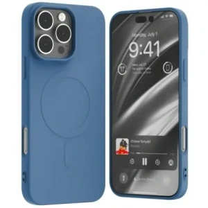 Wholesale Mercury MagSafe Semi-Silicone Case Apple iPhone 16 Pro Max blue - MCR246 - {ean13} - Hurt