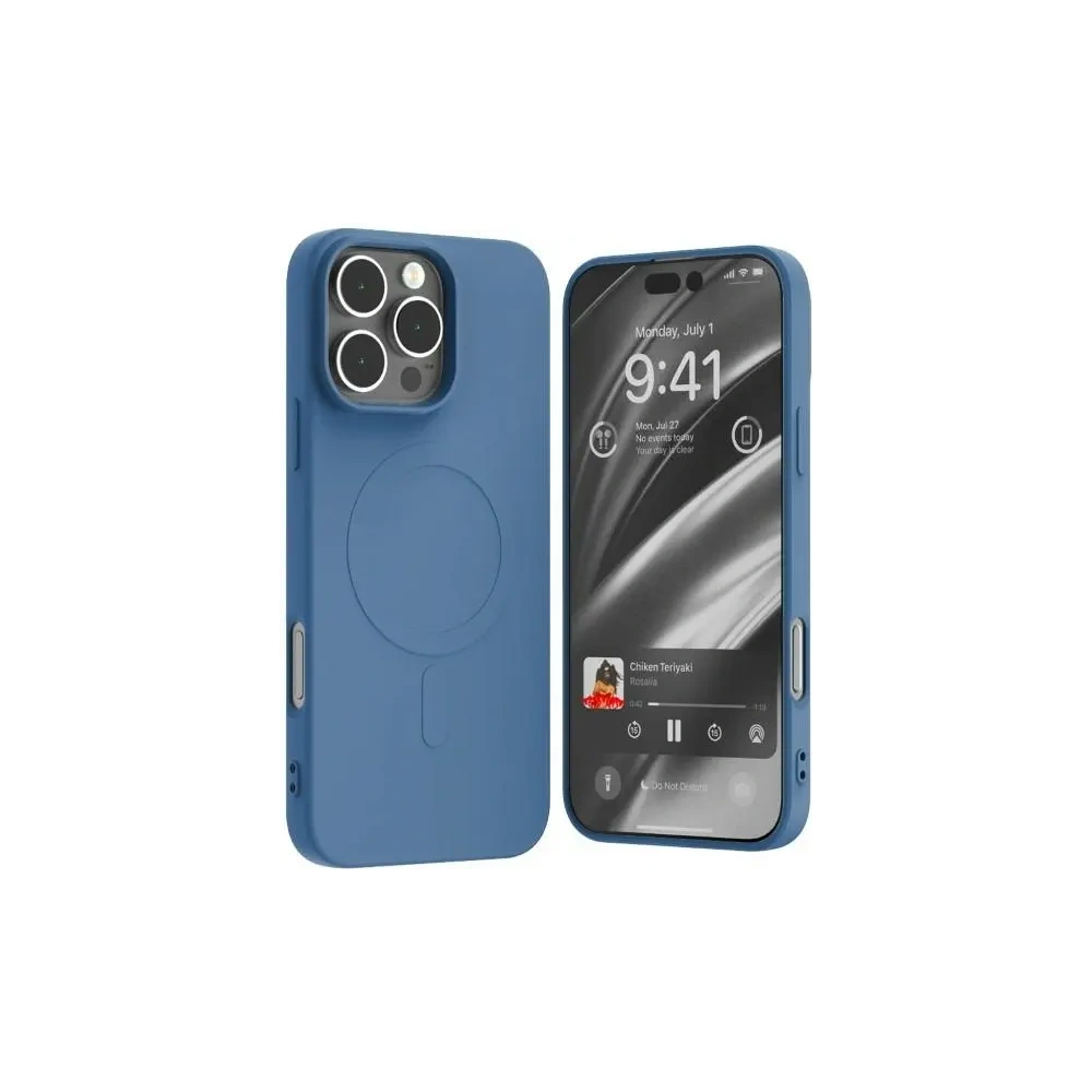 Wholesale Mercury MagSafe Semi-Silicone Case Apple iPhone 16 Pro Max blue - MCR246 - {ean13} - Hurt