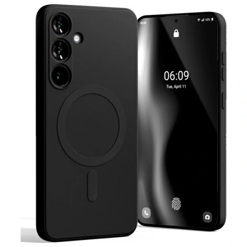 Etui Mercury MagSafe Semi-Silicone do Samsung Galaxy S24 FE czarny