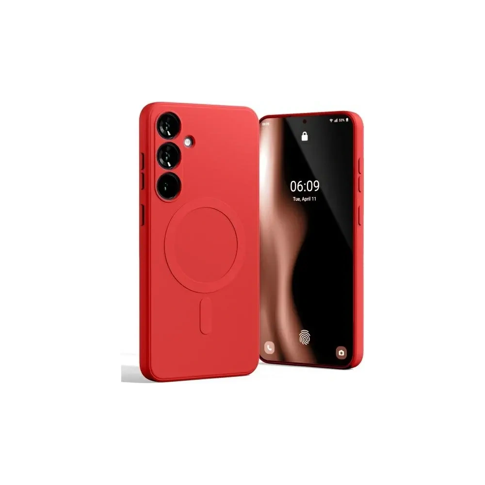 Hurtownia GSM - Mercury MagSafe Semi-Silikonhülle Samsung Galaxy S24 FE rot - MCR250 - {ean13} - Hurt