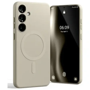 Hurtownia GSM - Carcasă semi-siliconică Mercury MagSafe pentru Samsung Galaxy S24 FE, piatră - MCR252 - {ean13} - Hurt
