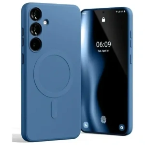 Wholesale Mercury MagSafe Semi-Silicone Case Samsung Galaxy S24 FE blue - MCR255 - {ean13} - Hurt