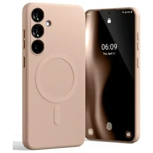 Wholesale Mercury MagSafe Semi-Silicone Case Samsung Galaxy S24 FE pink sandy - MCR256 - {ean13} - Hurt