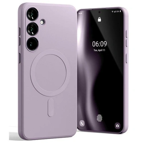 Etui Mercury MagSafe Semi-Silicone do Samsung Galaxy S24+ Plus liliowy fiolet
