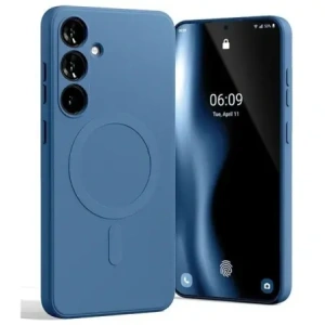 Wholesale Mercury MagSafe Semi-Silicone Case Samsung Galaxy S24+ Plus blue - MCR262 - {ean13} - Hurt