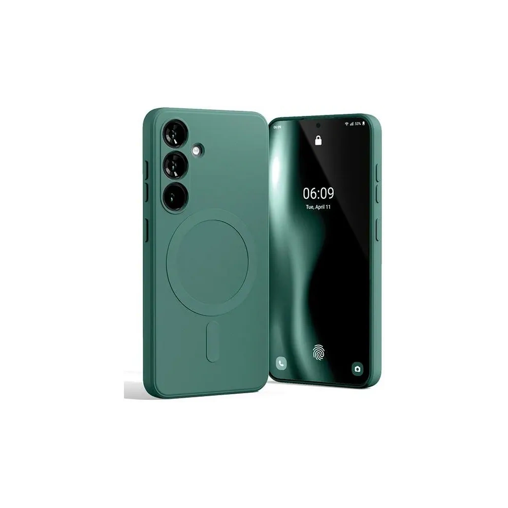 Hurtownia GSM - Husa Semi-Siliconă Mercury MagSafe pentru Samsung Galaxy S24 verde - MCR271 - {ean13} - Hurt