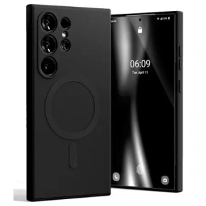 Wholesale Mercury MagSafe Semi-Silicone Case Samsung Galaxy S24 Ultra black - MCR272 - {ean13} - Hurt