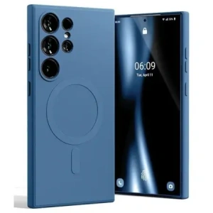 Etui Mercury MagSafe Semi-Silicone do Samsung Galaxy S24 Ultra niebieski