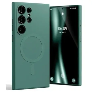 Wholesale Mercury MagSafe Semi-Silicone Case Samsung Galaxy S24 Ultra green - MCR278 - {ean13} - Hurt