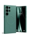 Carcasă semi-siliconică Mercury MagSafe pentru Samsung Galaxy S24 Ultra verde