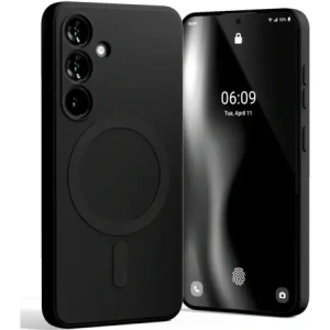 Wholesale Mercury MagSafe Semi-Silicone Case Samsung Galaxy S25 black - MCR279 - {ean13} - Hurt