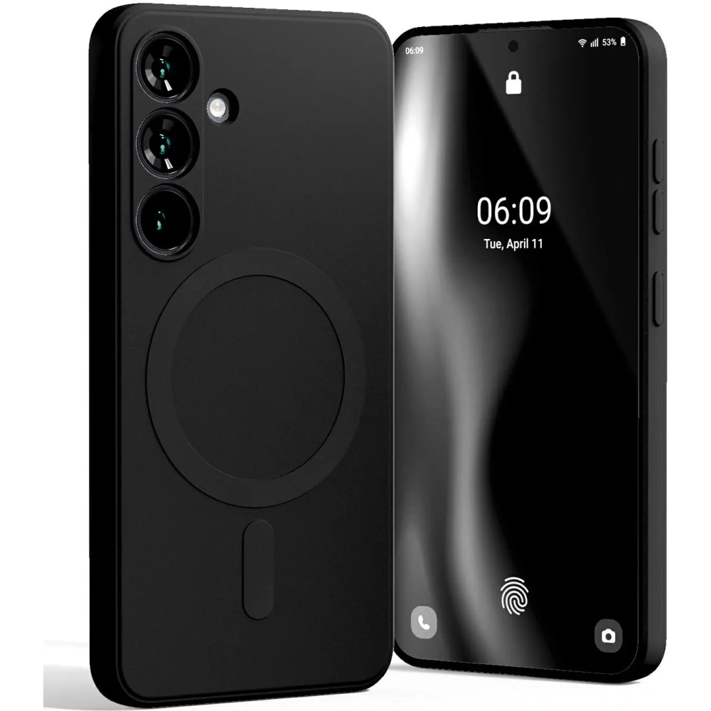 Hurtownia GSM - Mercury MagSafe Polosilikonový kryt pro Samsung Galaxy S25 černý - MCR279 - {ean13} - Hurt