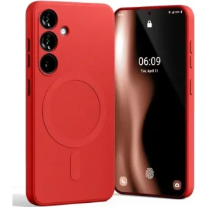 Wholesale Mercury MagSafe Semi-Silicone Case Samsung Galaxy S25 red - MCR280 - {ean13} - Hurt