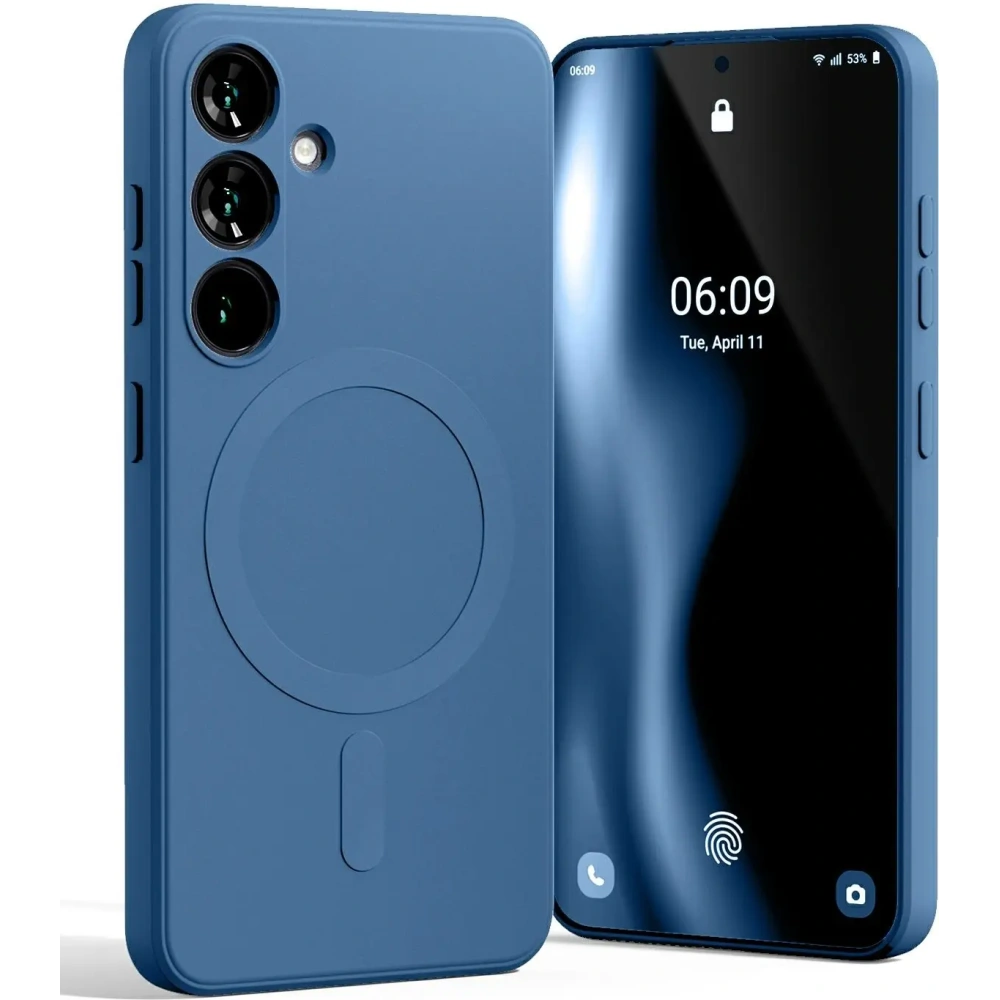 Wholesale Mercury MagSafe Semi-Silicone Case Samsung Galaxy S25 blue - MCR285 - {ean13} - Hurt