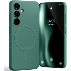 Hurtownia GSM - Husa Semi-Silicon Mercury MagSafe pentru Samsung Galaxy S25 verde - MCR287 - {ean13} - Hurt
