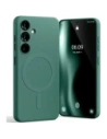 Husa Semi-Silicon Mercury MagSafe pentru Samsung Galaxy S25 verde