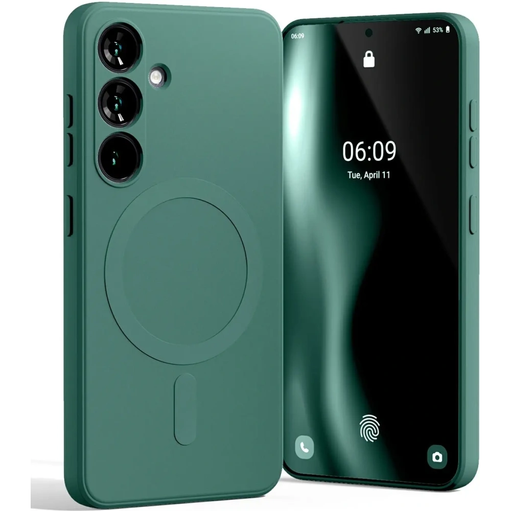 Hurtownia GSM - Husa Semi-Silicon Mercury MagSafe pentru Samsung Galaxy S25 verde - MCR287 - {ean13} - Hurt