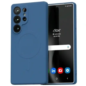 Wholesale Mercury MagSafe Semi-Silicone Case Samsung Galaxy S25 Ultra blue - MCR294 - {ean13} - Hurt