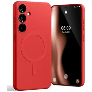 Hurtownia GSM - Carcasa Semi-Siliconică Mercury MagSafe pentru Samsung Galaxy S25+ Plus roșie - MCR298 - {ean13} - Hurt