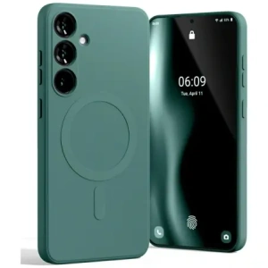 Wholesale Mercury MagSafe Semi-Silicone Case Samsung Galaxy S25+ Plus green - MCR305 - {ean13} - Hurt
