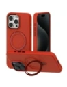 Mercury MagSafe Stand Silicone Case Apple iPhone 15 Plus red