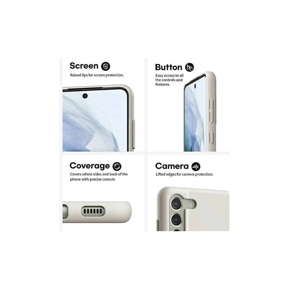 Hurtownia GSM - Carcasă din silicon Mercury pentru Apple iPhone 15 Pro Max gri deschis - MCR368 - {ean13} - Hurt