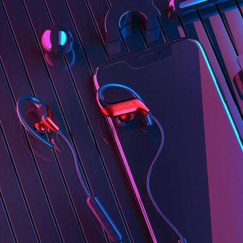 Słuchawki Bluetooth 5.0 BlitzWolf AIRAUX AA-NH1 (czerwono-czarne)